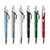 100005 - Caneta de metal corpo colorido e detalhes cromado
