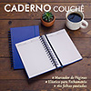 251075 - Caderno com capa dura em couchê