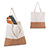 401580 - Sacola de algodão com cortiça - 39x35x9 cm