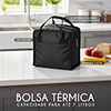 451595 - Bolsa térmica de nylon 7 litros com bolso frontal