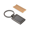 506595 - Chaveiro de metal preto fosco com argola