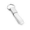 508585 - Chaveiro de metal com argola e couro sintético