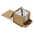 BL3055 - Porta bloco de notas formato cubo com gaveta 