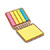 BL4005 - Bloco de notas wire-o de capa kraft com postits