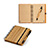 BL4065 - Bloco de notas de capa dura de bambu - 13x18cm