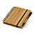 BL4065 - Bloco de notas de capa dura de bambu - 13x18cm