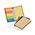 BL4085 - Bloco de anotações com capa dura com sticky notes