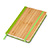 BL5020 - Bloco de notas de capa de bambu com 70 folhas