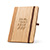 BL5040 - Bloco de notas de capa de bambu - 140x210 mm