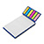 BL5050 - Bloco de notas capa kraft e lembrete coloridos