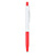 CA1050 - Caneta plástica de corpo branco e base colorida