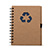 CD1015 - Caderno ecológico com suporte para caneta