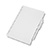 CD2020 - Caderno de capa plástica branca - 21x14cm