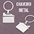 CH5095 - Chaveiro de metal formato casa com argola