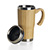 CN3085 - Caneca de inox de 500ml com revestimento de bambu