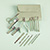 FE1025 - Kit manicure 16 peças em estojo de couro sintético
