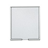 FE4055 - Espelho plástico de bolso retangular prata
