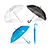 GC1020 - Guarda-chuva colonial branco de 1 metro