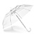 GC1020 - Guarda-chuva colonial branco de 1 metro