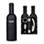 850510 - Kit vinho de 3 peças em formato garrafa