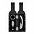 850510 - Kit vinho de 3 peças em formato garrafa