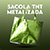 SA3025 - Sacola TNT metalizada com botão - 50x40x14cm