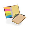 Bloco de anotações com capa dura com sticky notes