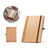 Bloco de notas de capa de bambu - 140x210 mm