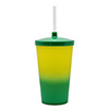 Copo twist de 500ml com tampa e canudo