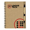 Caderno ecológico de capa kraft 400 - 14x20cm