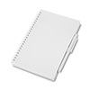 Caderno de capa plástica branca - 21x14cm