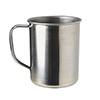 Caneca 500ml em inox com alça de inox