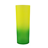 Copo long drink de 350ml verde e amarelo