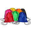 Mochila sacola de nylon colorida - 41x34cm