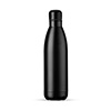 Squeeze de inox de 500ml na cor preto fosco